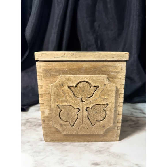 Other - VINTAGE Wooden Canister Sears Roebuck and Co 1977 made in Japan  5"T x 4.2(2761)